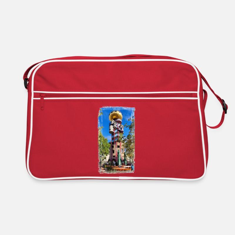 Hundertwasserturm beim Kuchlbauer Retro Tasche