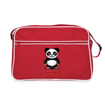 Panda je suis le style - Sac Retro - rouge/blanc - Devant