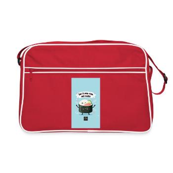 Tasty Threads Sushi - Retro Bag - red/white - Front