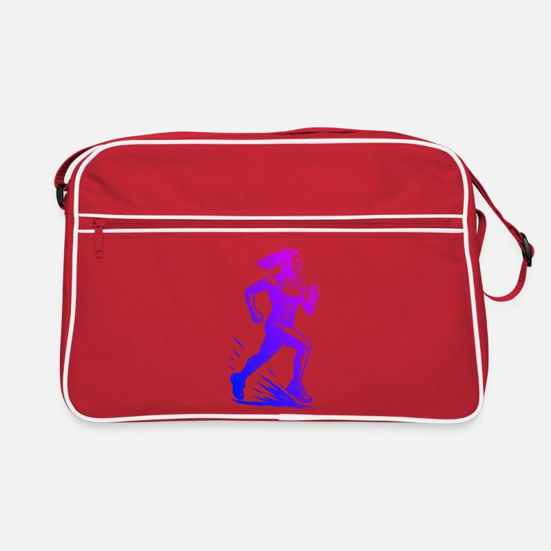 Modern Running Artwork Retro Bag
