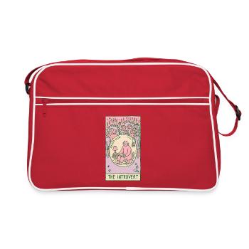 the introvert - Retro Bag - red/white - Front