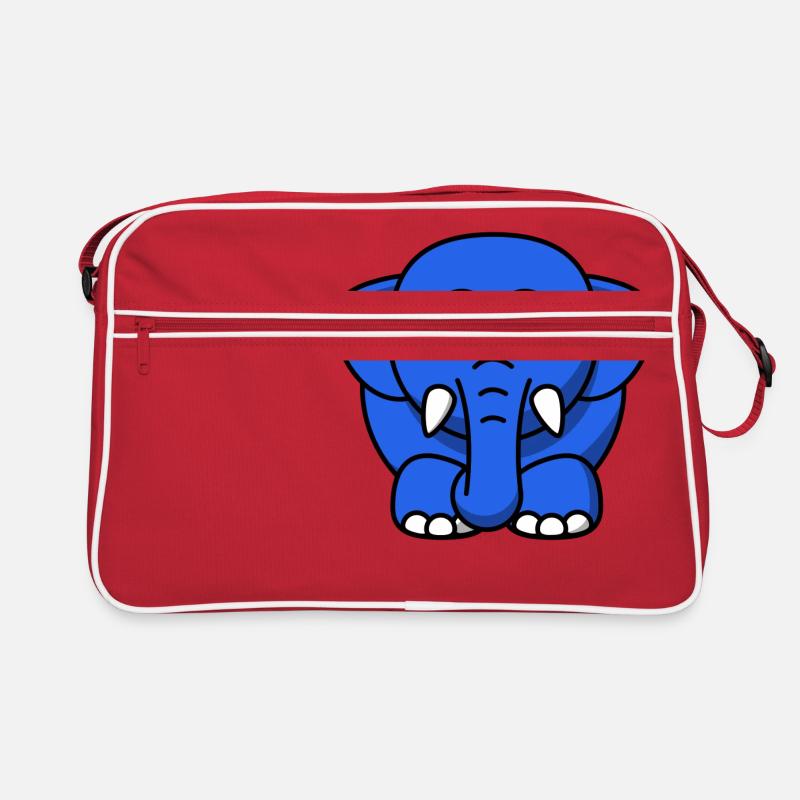 blauer Elefant Sac Retro