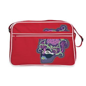 Brain lay - Retro Bag - red/white - Front