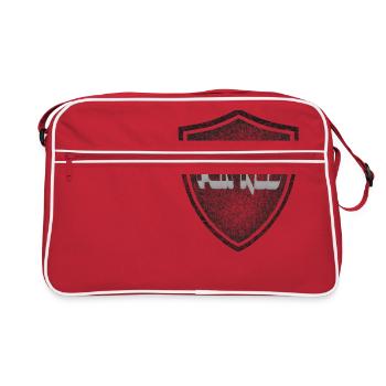 FCKNZS FCK NZS GEGEN RECHTS SHIELD SCHUTZSCHILD - Retro Tasche - Rot/Weiß - Vorne