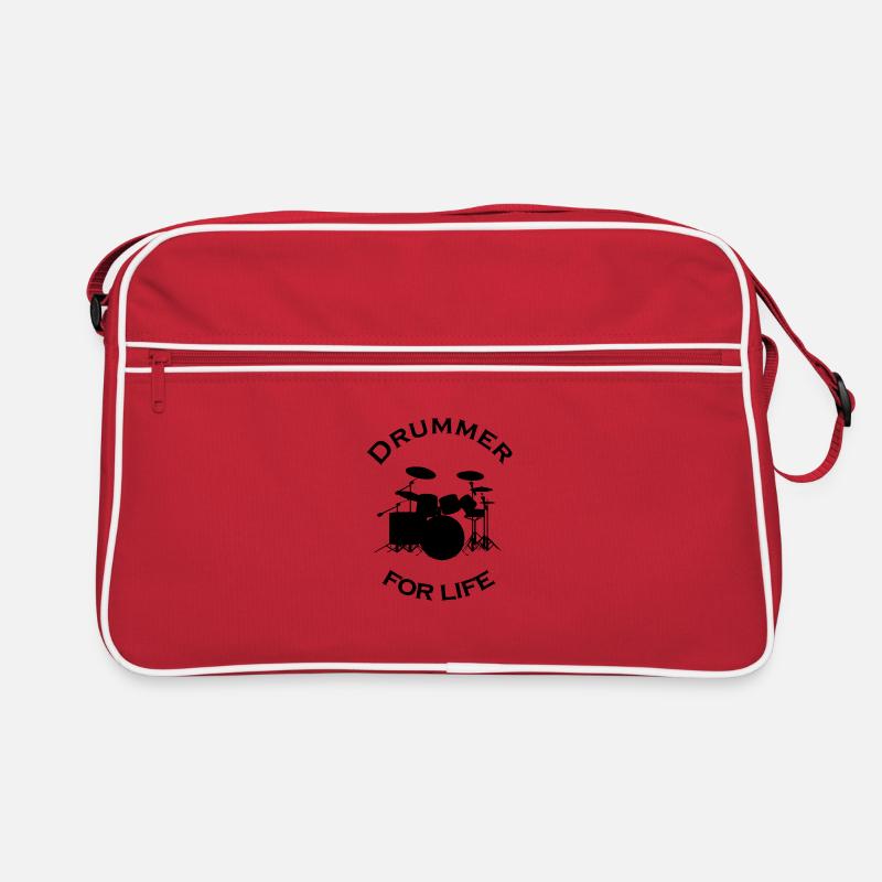 Drummer for life drums Retro Bag