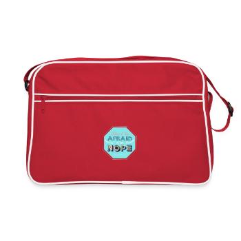 Nope-Design - Retro Tasche - Rot/Weiß - Vorne
