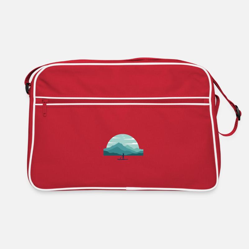 Paddleboard Dawn Over Peaks Retro Bag
