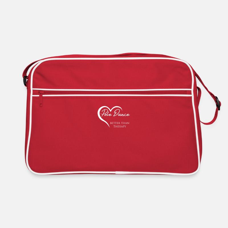 Pole-Dance Therapy weiß Retro Tasche