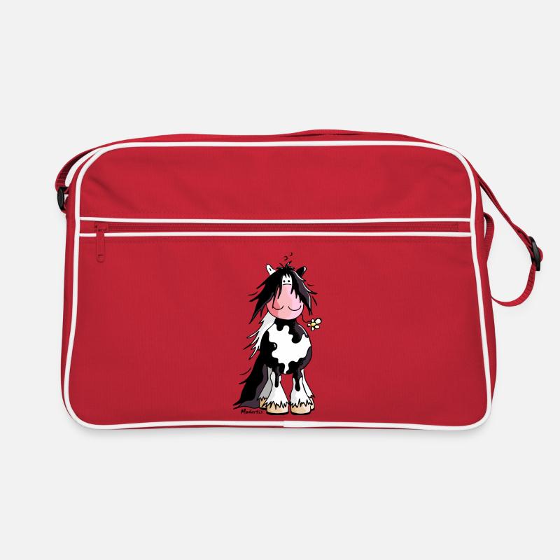 Gypsy Cob - Irish Cob – Pinto – Cheval - Sac Retro - rouge/blanc