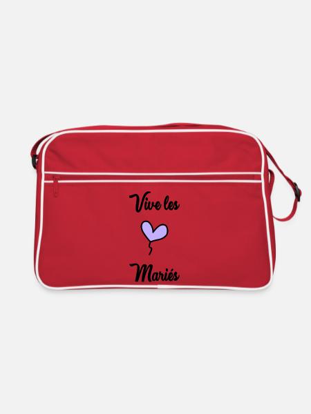FUTURE MARIEE. EVJF. MARIEE. TEAM. TEAM MARIEE - Sac Retro - rouge/blanc - Devant