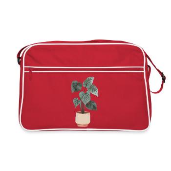 Pot de fleurs minimaliste - Sac Retro - rouge/blanc - Devant