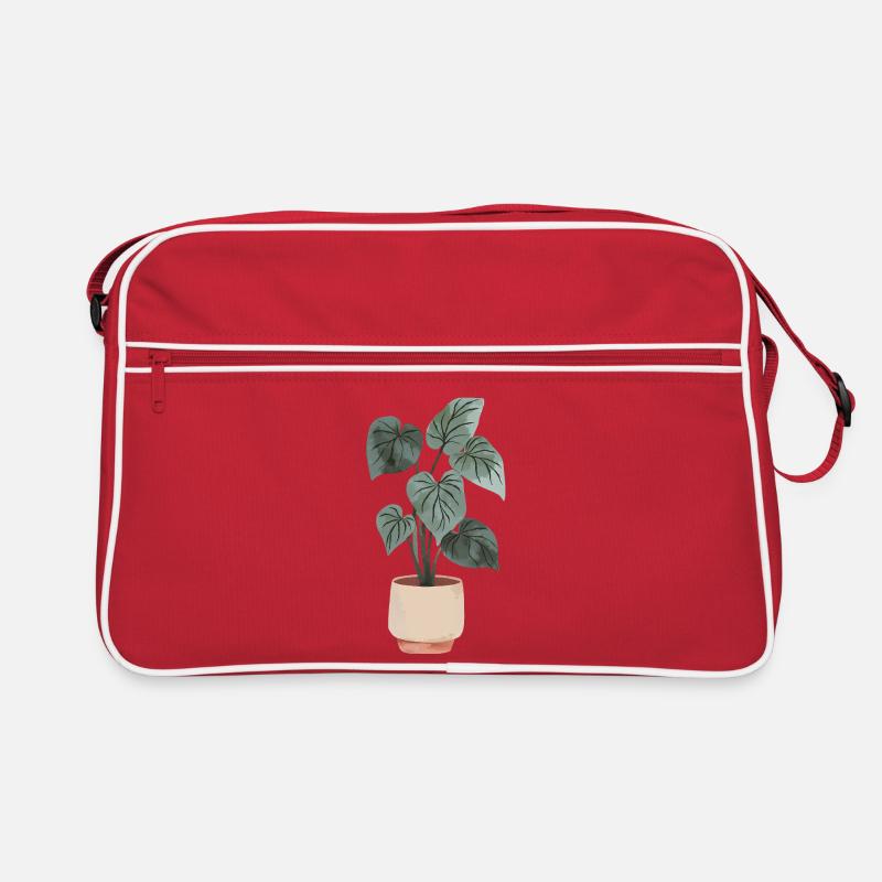 Blumentopf Minimal Retro Tasche