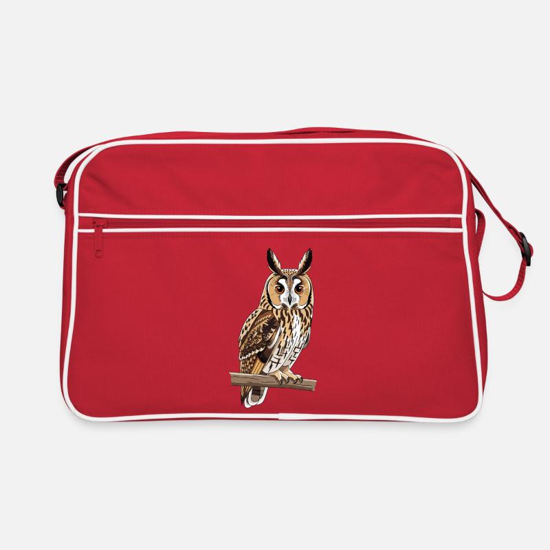 Waldohreule Eule Asio Otus Retro Tasche
