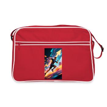 keep moving - Retro Bag - red/white - Front