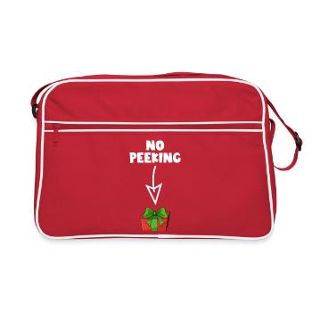 Don't cheat! Naughty Christmas present! Not - Retro Bag - red/white - Front