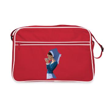 Dobre zajtšo ! - Sac Retro - rouge/blanc - Devant