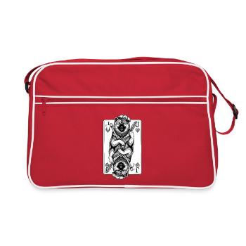 Eurasier | Valet de Cœur | Cartes - Sac Retro - rouge/blanc - Devant