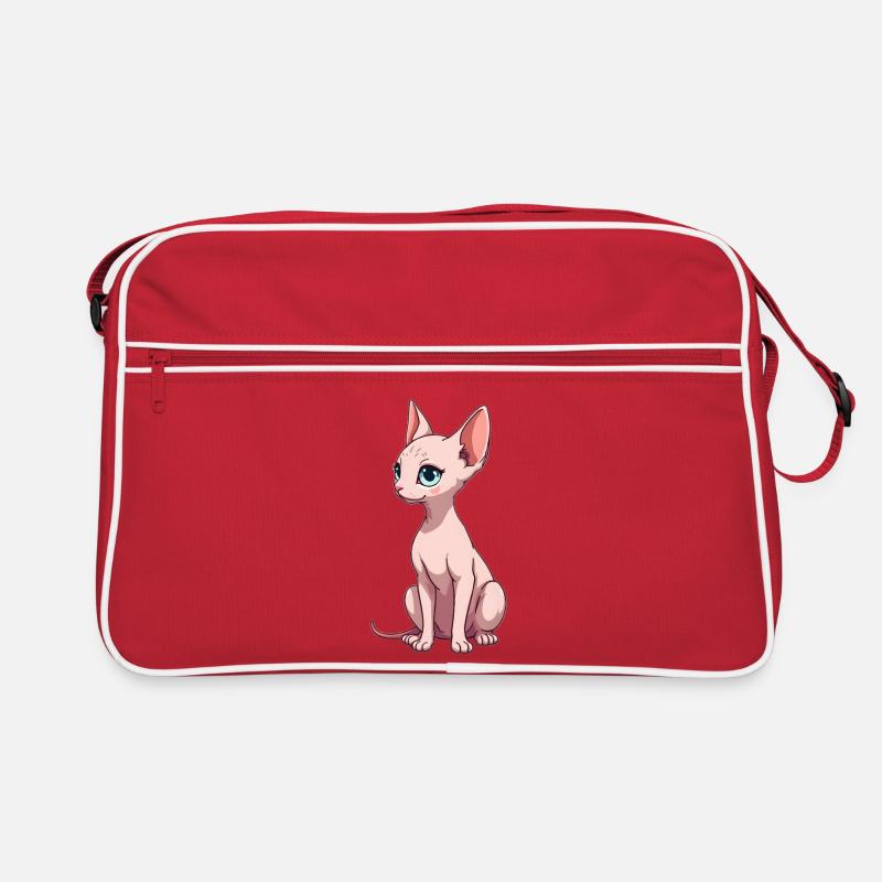 Chat Sphynx Sac Retro