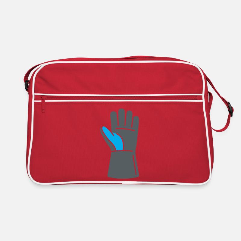 Schweißer Handschuh Werkstatt Logo Retro Tasche