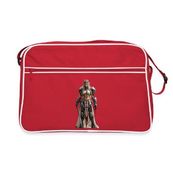 TEMPLERIN - Retro Tasche - Rot/Weiß - Vorne