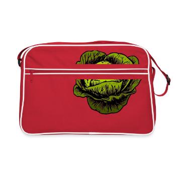 Chou rouge chou blanc chou cabbage kale veggie gemuese - Sac Retro - rouge/blanc - Devant
