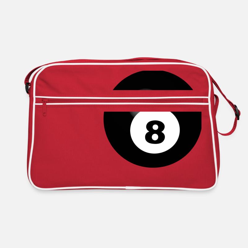 Noir 8 Billard Sac Retro
