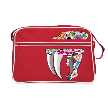 Day of the extinct: Sabretooth - Retro Bag - red/white - Front
