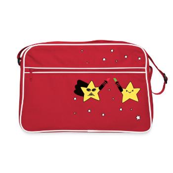 Stars Battle - Retro Bag - red/white - Front