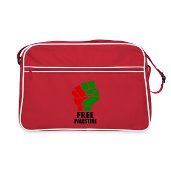 Free palestine - Sac Retro - rouge/blanc - Devant
