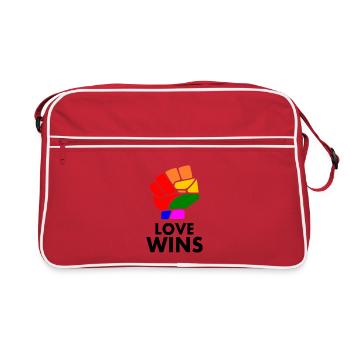 Love wins - Sac Retro - rouge/blanc - Devant