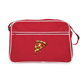 Pepperoni Pizza Dream : Miracle du fromage brillant - Sac Retro - rouge/blanc - Devant
