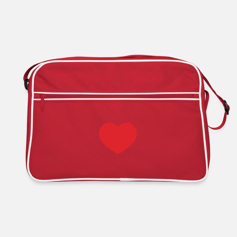 Herz Retro Tasche