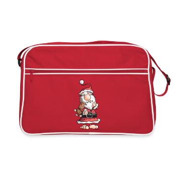 Santa Claus câlins Rennes - Sac Retro - rouge/blanc - Devant
