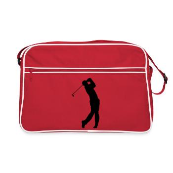 Golfer shadow - Retro Bag - red/white - Front