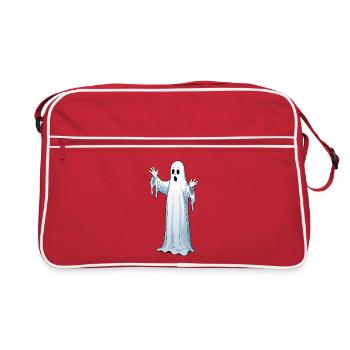 Halloween Ghost - Retro Bag - red/white - Front