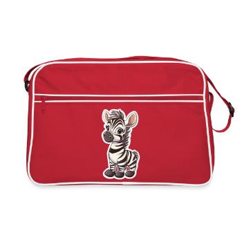Zebra - Retro Bag - red/white - Front