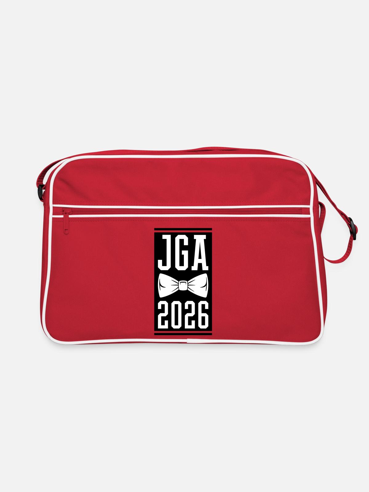 Jga 2026 Bachelor Party - Retro Bag - red/white - Front