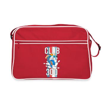 Club 300 Bowling Parfait Jeu Cadeau de Frappe - Sac Retro - rouge/blanc - Devant