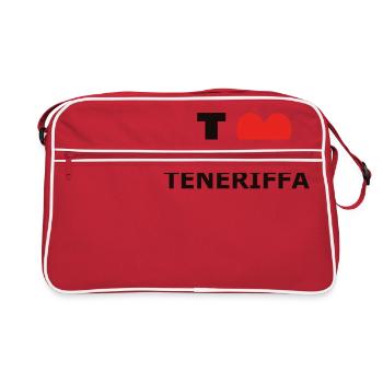 J'AIME TENERIFE - Sac Retro - rouge/blanc - Devant