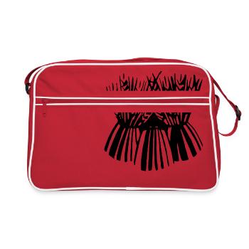 cereals corn cereal wheat wheat veggie gemuese v - Retro Bag - red/white - Front