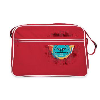 Pop Art Turquoise Tiger - Sac Retro - rouge/blanc - Devant