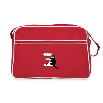 Qu’est-ce que tu regardes ? - Sac Retro - rouge/blanc - Devant