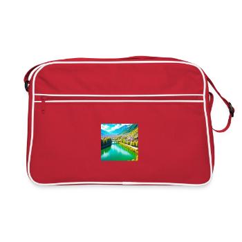 Emerald Valley and Alpine Village - Retro Bag - red/white - Front
