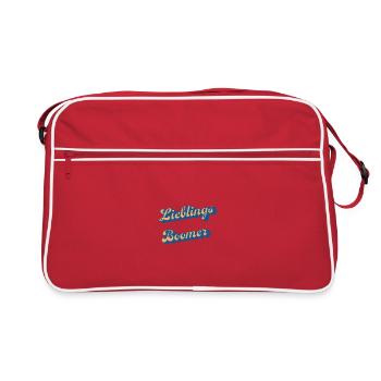 Liebings Boomer Script Logo - Sac Retro - rouge/blanc - Devant