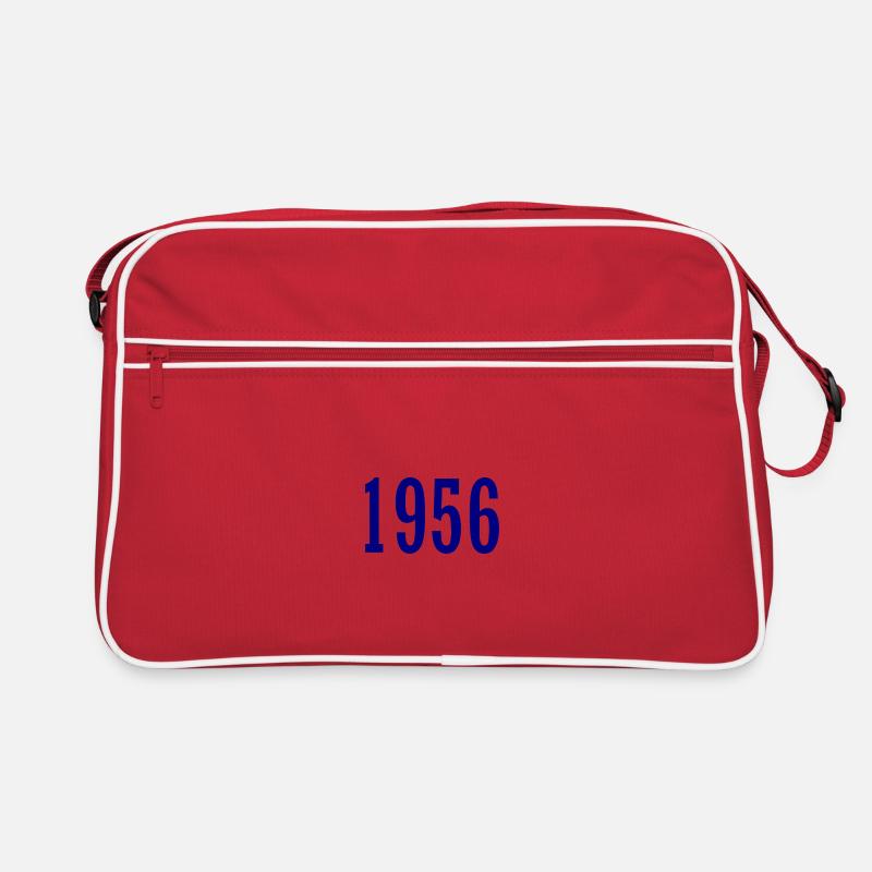 Chiffres rétro bleus 1956 Sac Retro