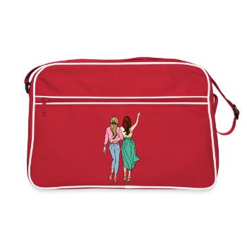 Meilleures amies - Sac Retro - rouge/blanc - Devant