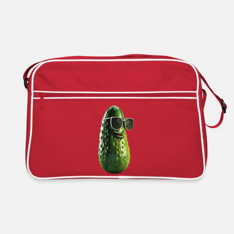 Cucumber Pickle with Sunglasses Retro Bag