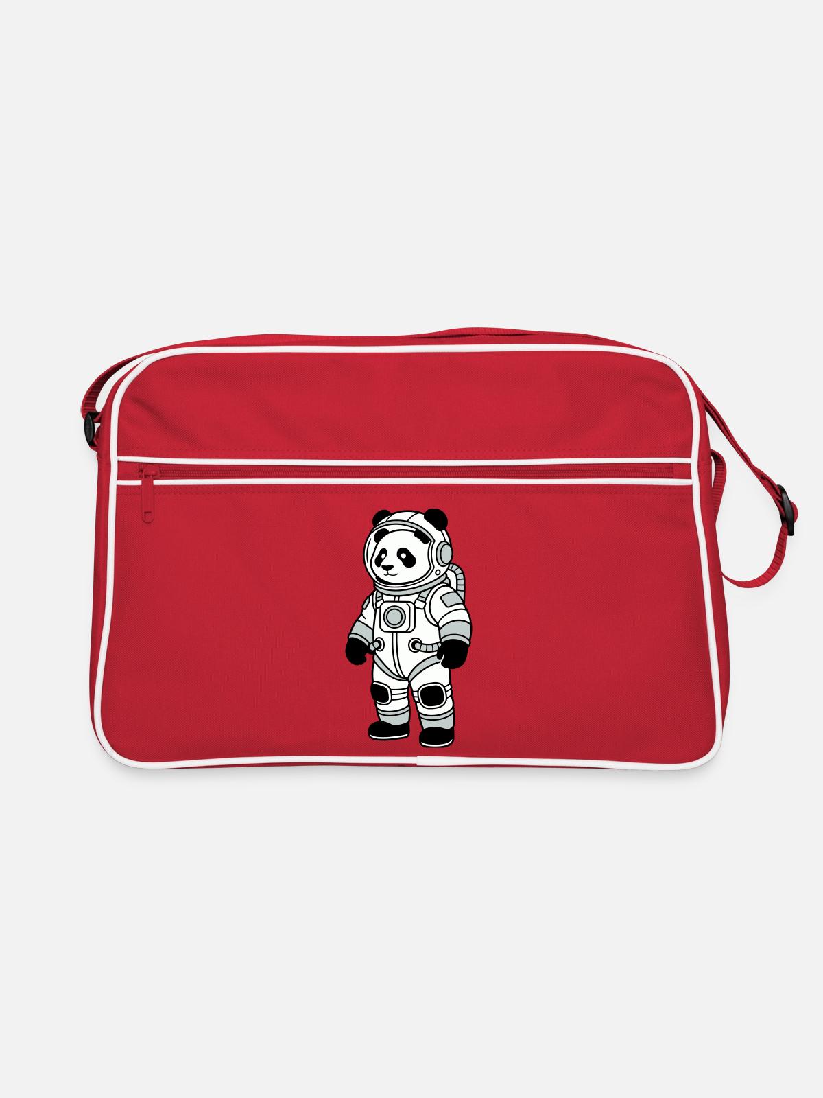 Combinaison spatiale panda bear - Sac Retro - rouge/blanc - Devant