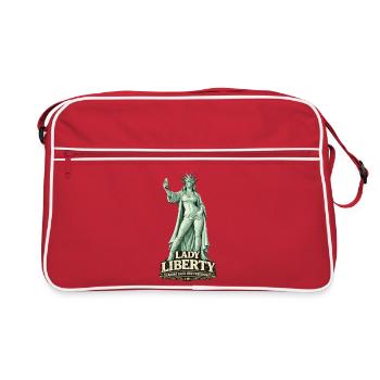 Lady Liberty reprend sa liberté Moderne - Sac Retro - rouge/blanc - Devant