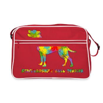 Staffie Multicolore - Retro Bag - red/white - Front
